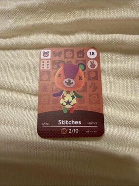 Stitches Animal Crossing Amiibo Card Unofficial Villager NFC
